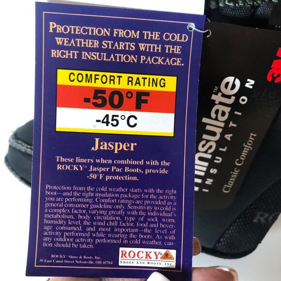 Rocky Boys Nylex Foam Boot Liners Thinsulate Insulation Style #7873 NEW - Picture 5 of 8